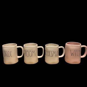 Rae Dunn Mug Set Bride Groom Bridesmaid Wifey